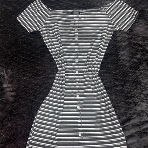 Striped bodycon dress, size L